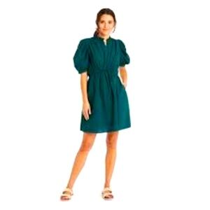 A New Day Puff Sleeve Seersucker Dress